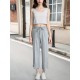 Apricot Sports Casual Pants For Women Summer  New High-waisted Loose Drape Wide-leg Quick-drying Paratrooper Overalls