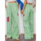 1pc Women'S Casual Striped Wide Leg Pants, Elastic Waist Loose Trousers with Pockets, Spring/Autumn Streetwear for Adults