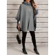 Chic Women's Cloak with Faux Fur Trim - 3/4 Sleeve, Button Closure, V-Neck Outerwear for Casual Wear