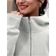 Tooluck sweatshirt outdoor cold-proof thickened fashion queen plus size women's zipper hoodie Plush jacket sweatshirt