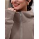 Tooluck sweatshirt outdoor cold-proof thickened fashion queen plus size women's zipper hoodie Plush jacket sweatshirt