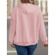 Zippered Casual Texture Fabric Cardigan Sweatshirt - With Pockets