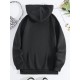 Plus Size Cozy Letter Print Hoodie - Soft, Casual, Drawstring, Hooded, Long Sleeve, Kangaroo Pocket Sweatshirt for Fall & Winter - Women's Comfortable Plus Size Clothing for Everyday Wear