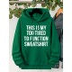 Plus Size Cozy Letter Print Hoodie - Soft, Casual, Drawstring, Hooded, Long Sleeve, Kangaroo Pocket Sweatshirt for Fall & Winter - Women's Comfortable Plus Size Clothing for Everyday Wear