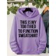 Plus Size Cozy Letter Print Hoodie - Soft, Casual, Drawstring, Hooded, Long Sleeve, Kangaroo Pocket Sweatshirt for Fall & Winter - Women's Comfortable Plus Size Clothing for Everyday Wear