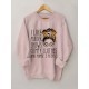 Plus Size I Like Print Sweatshirt, Casual Long Sleeve Crew Neck Pullover Sweatshirt, Women's Plus Size Clothing